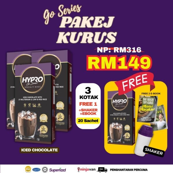 Hypro Go Choc - 3 Kotak Percuma 1