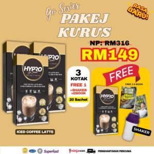 Hypro Go Coffee - 3 Kotak Percuma 1