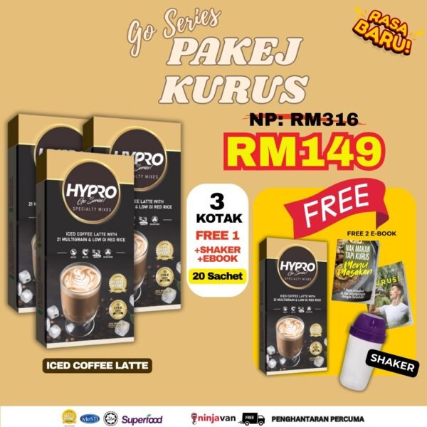Hypro Go Coffee - 3 Kotak Percuma 1